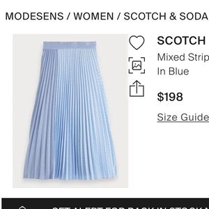 Scotch and Soda pleated midi skirt